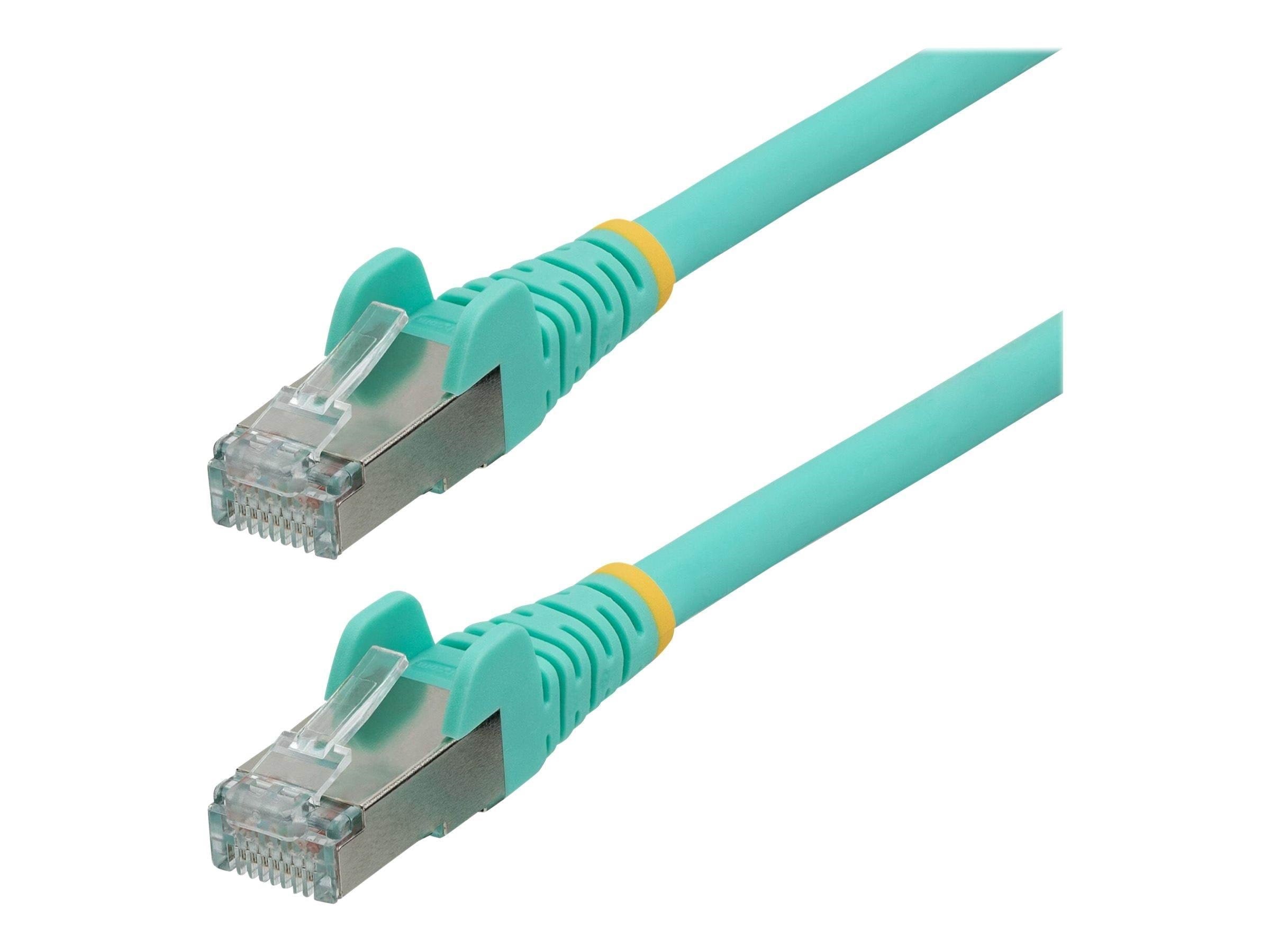 StarTech.com 1m CAT6a Ethernet Cable - 1 m - aqua - Blå - 1m Netværkskabel NLAQ-1M-CAT6A-PATCH