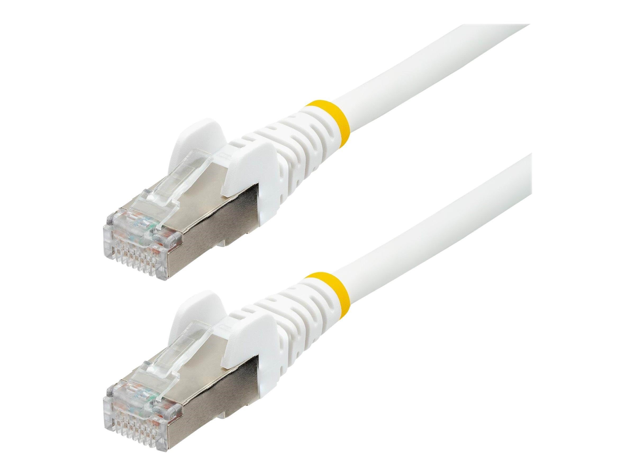 StarTech.com 50cm CAT6a Ethernet Cable - 50 cm - white - Hvid - 0.5m Netværkskabel NLWH-50C-CAT6A-PATCH