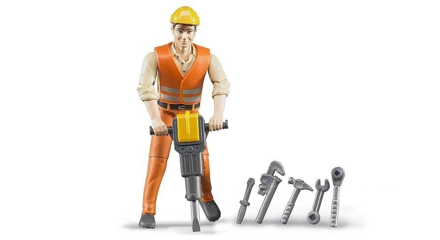 Bruder Construction worker with accessories Legetøjsbil BR60020