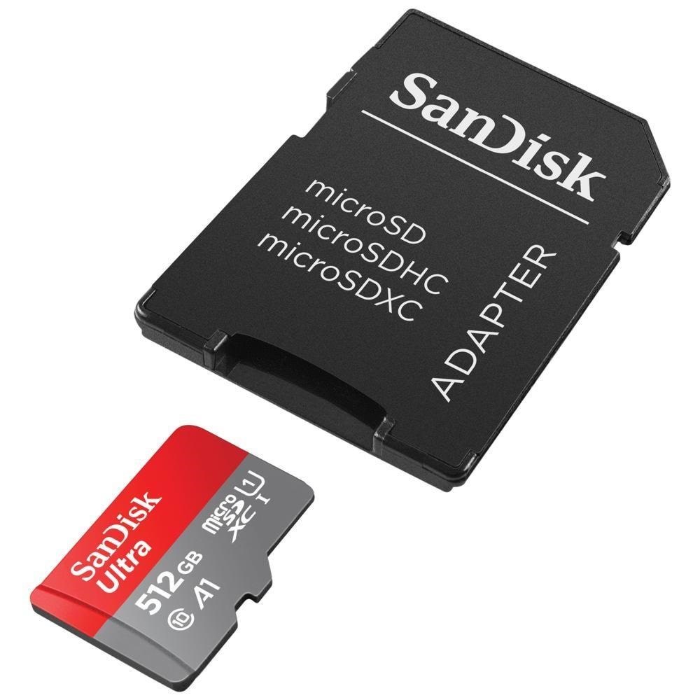 SANDISK Ultra microSD/SD - 150MB/s - 512GB Hukommelseskort SDSQUAC-512G-GN6MA