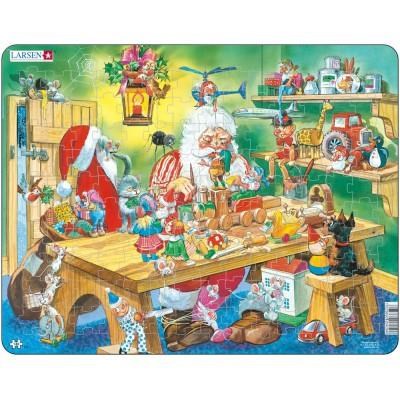 Larsen Puzzles Maxi Santa ́s Workshop 140 pcs Puzzle Puslespil LA-EA2
