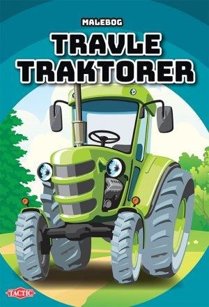 Travle traktorer malebog (DK) - Børnebog Børnebog 54662