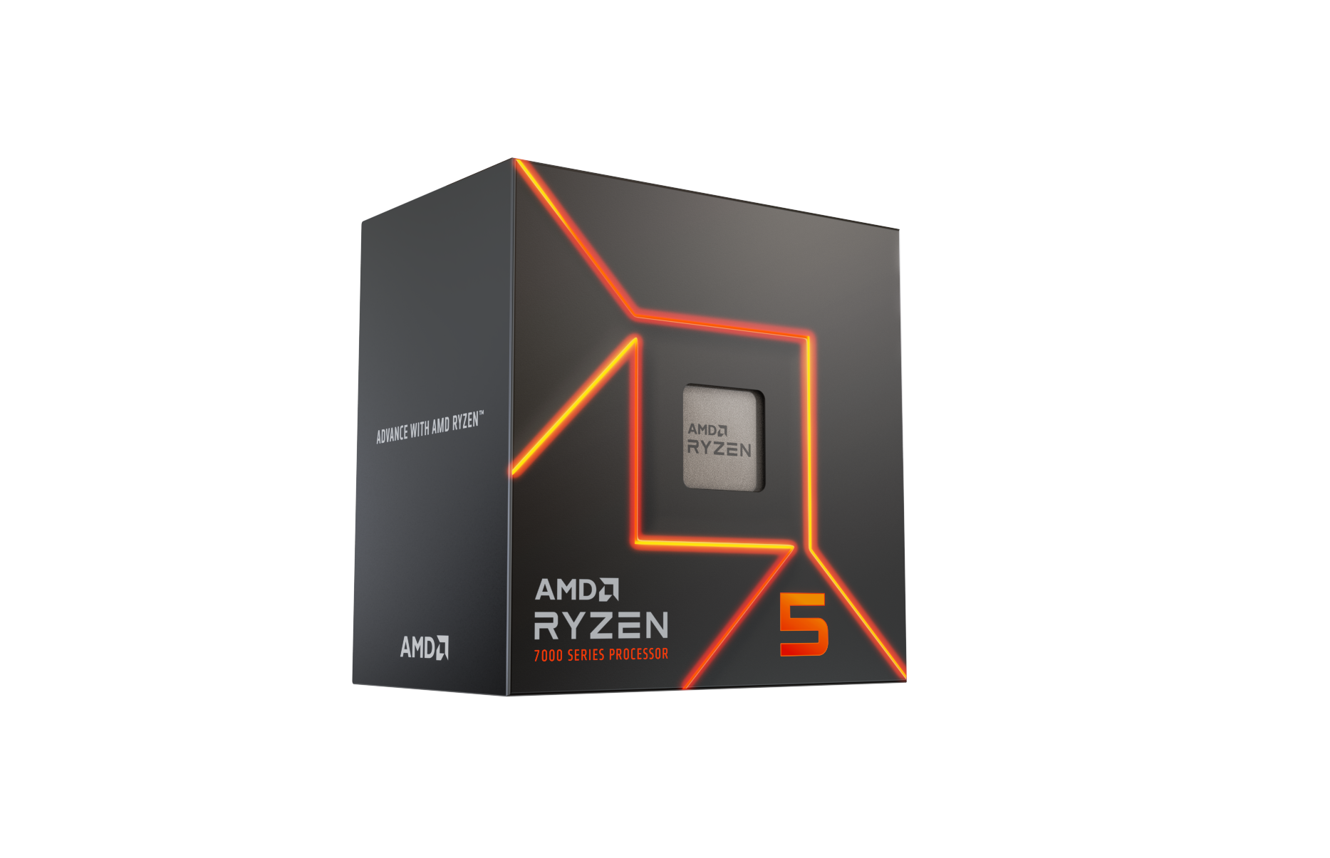 AMD Ryzen 5 7600 Wraith Stealth CPU - 6 kerner - 4 GHz - AMD AM5 - AMD Boxed (med køler) Cpu 100-100001015BOX