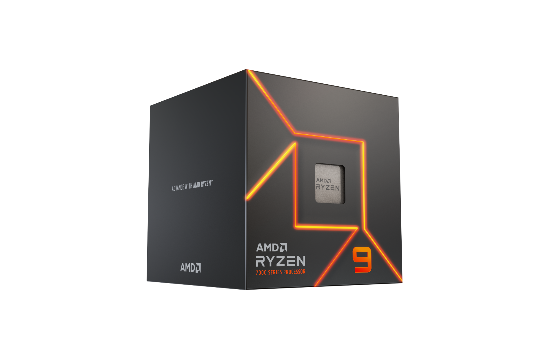 AMD Ryzen 9 7900 Wraith Prism CPU - 12 kerner - 4 GHz - AMD AM5 - AMD Boxed (med køler) Cpu 100-100000590BOX