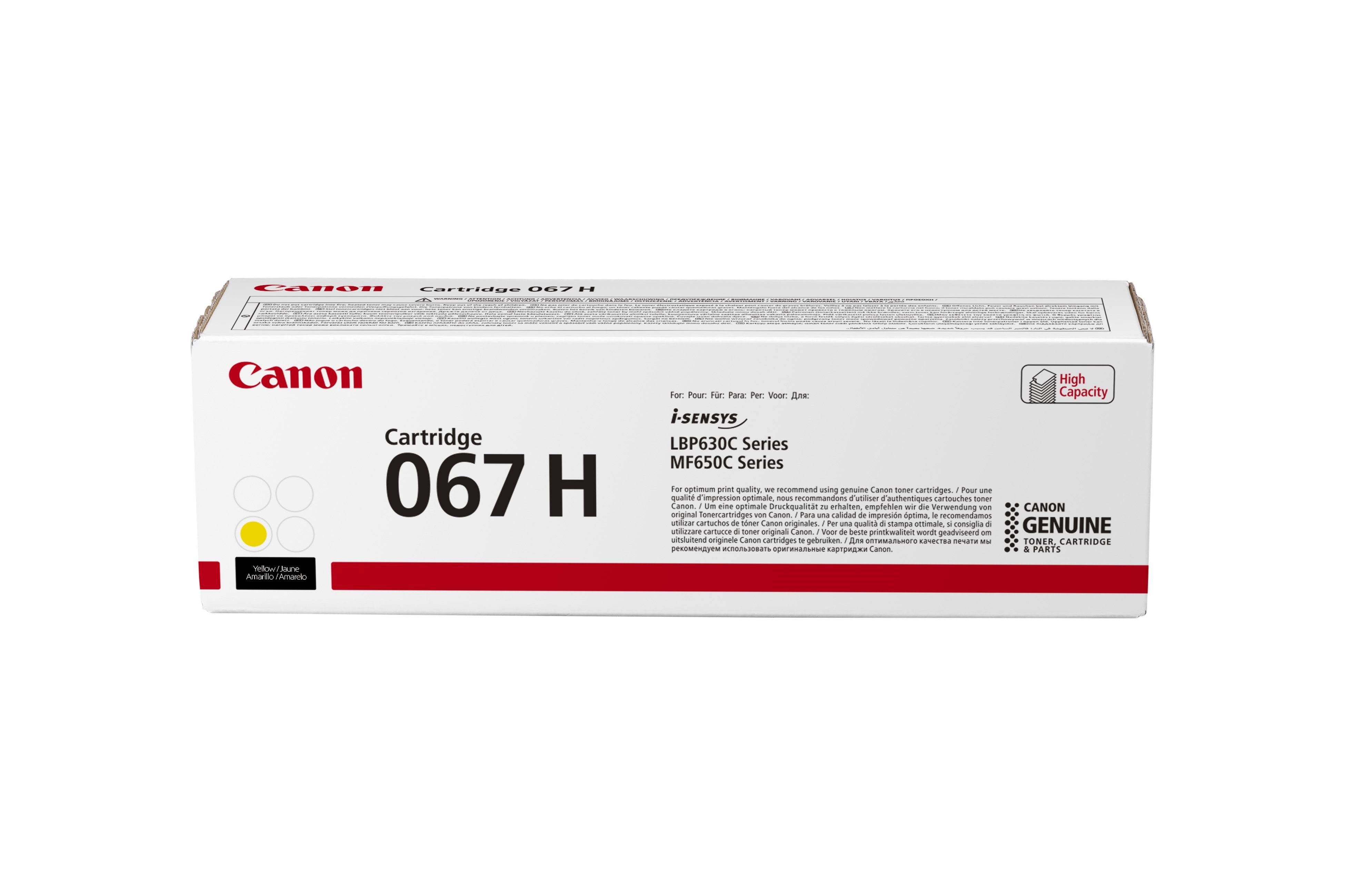 Canon CRG 067H / 5103C002 High Yellow Printerpatron Og Toner Gul
