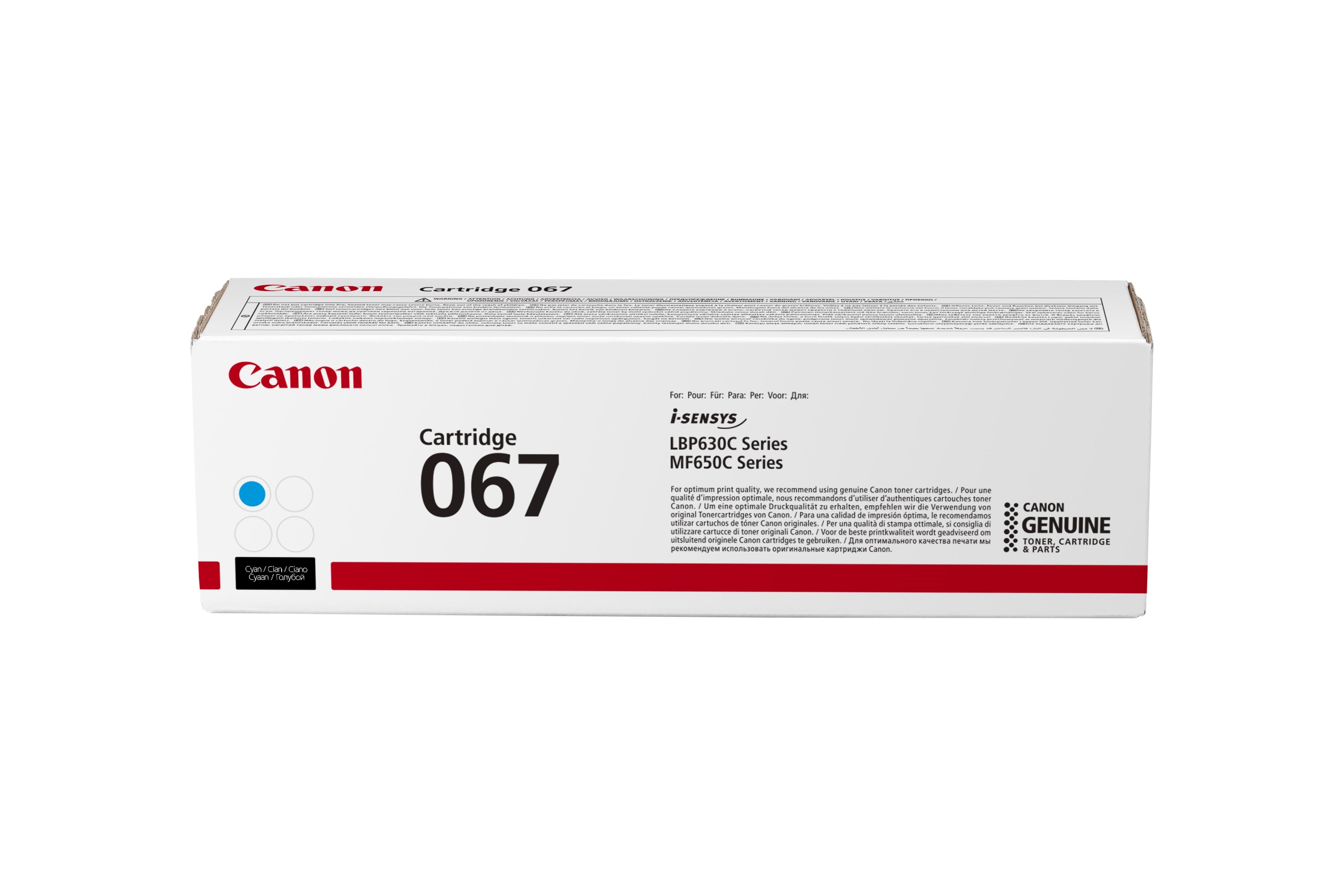 Canon CRG 067 / 5101C002 Cyan Printerpatron Og Toner