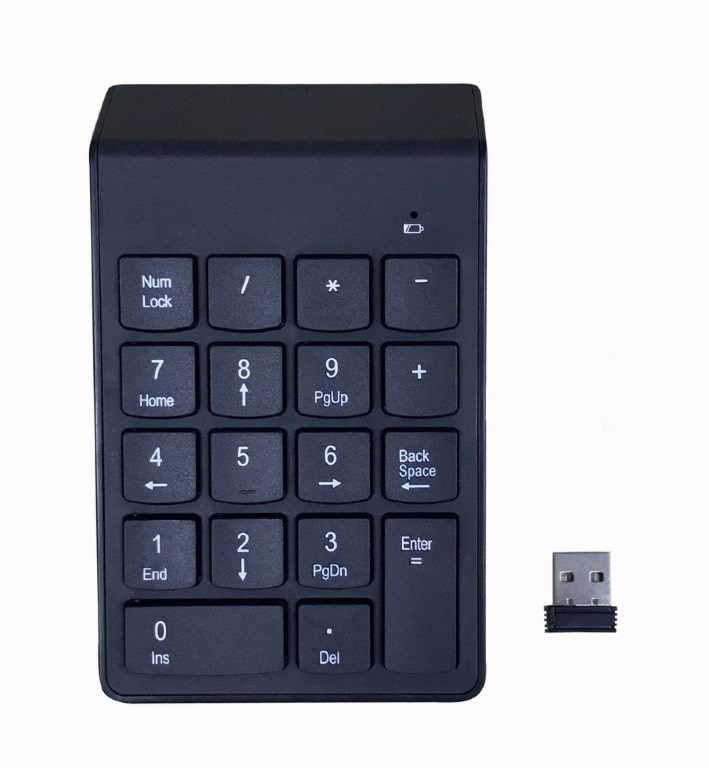 Gembird Numeric keypad - wireless - Numpad - Sort Tastatur KPD-W-02