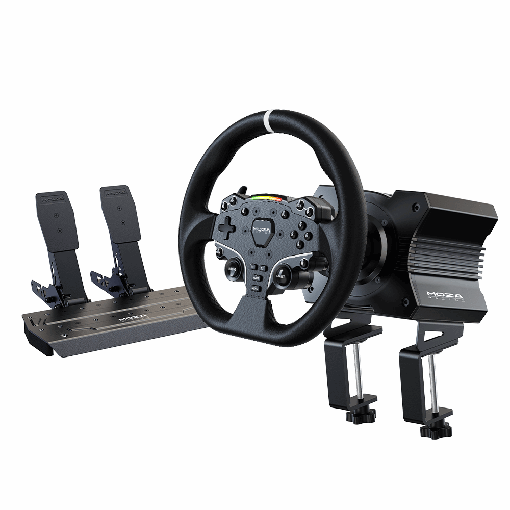 Moza Racing R5 Bundle (R5 direct-drive wheelbase ES Steering Wheel SR-P Lite Pedal) - PC