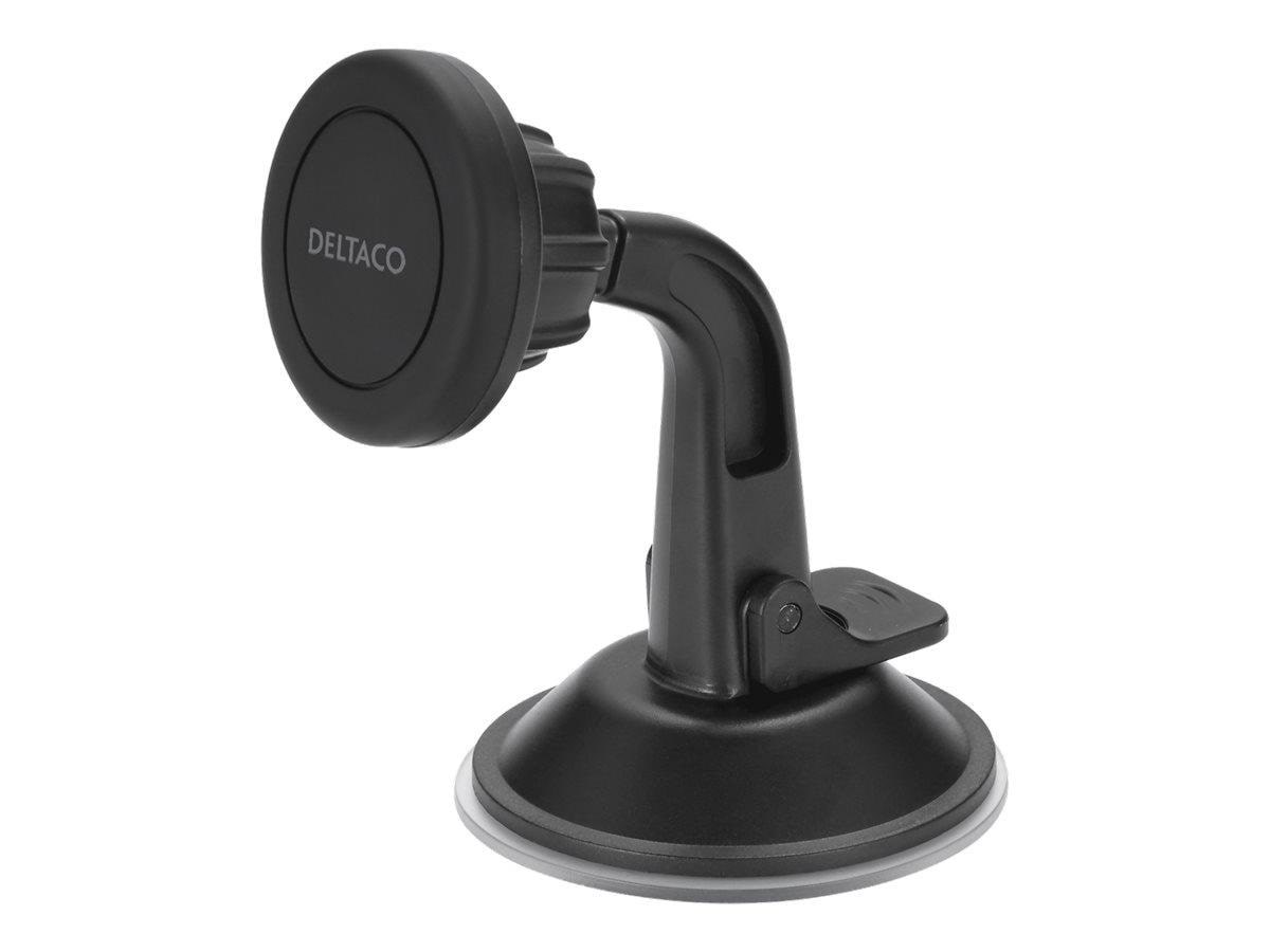 Deltaco ARM-C103 - car holder for mobile phone - magnetic suction mount Mobil Tilbehør
