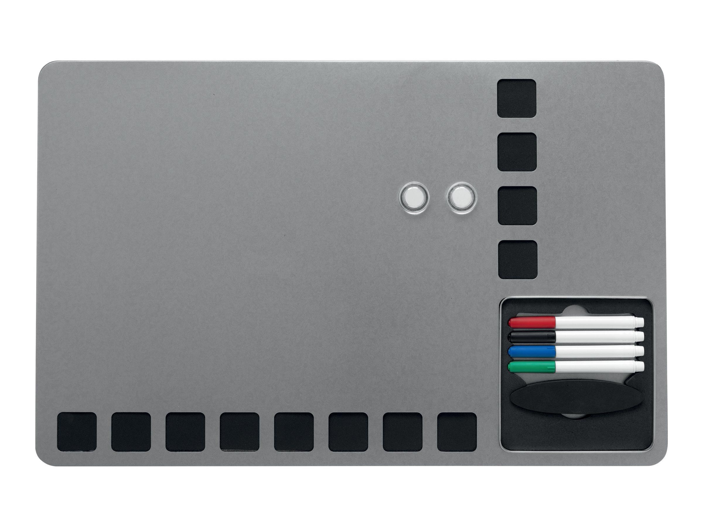Nobo Quartet combo board - 610 x 390 mm - black silver Konference Præsentation 1903812