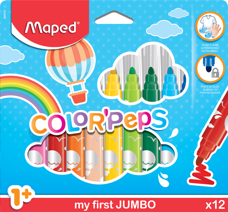 Maped Color'Peps My First Jumbo tusser x12 Tegneværktøj 846020