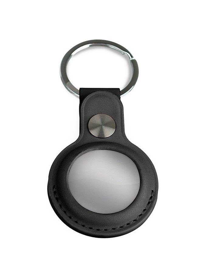 Light Solutions Airtag Nøglering - Læder - Sort Mobil Tilbehør 5714255006797