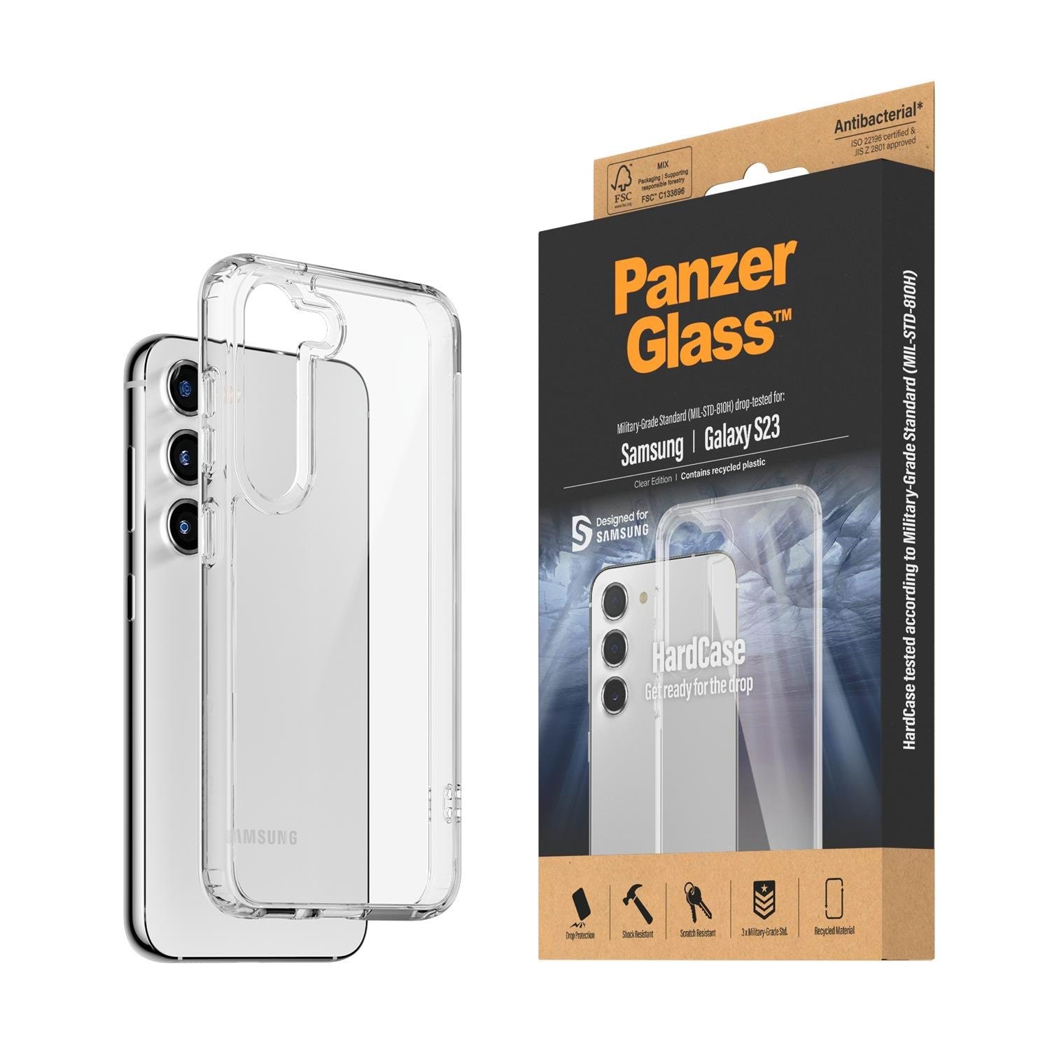 PanzerGlass HardCase Samsung Galaxy S23 | Transparent Mobilcover PANZER0433