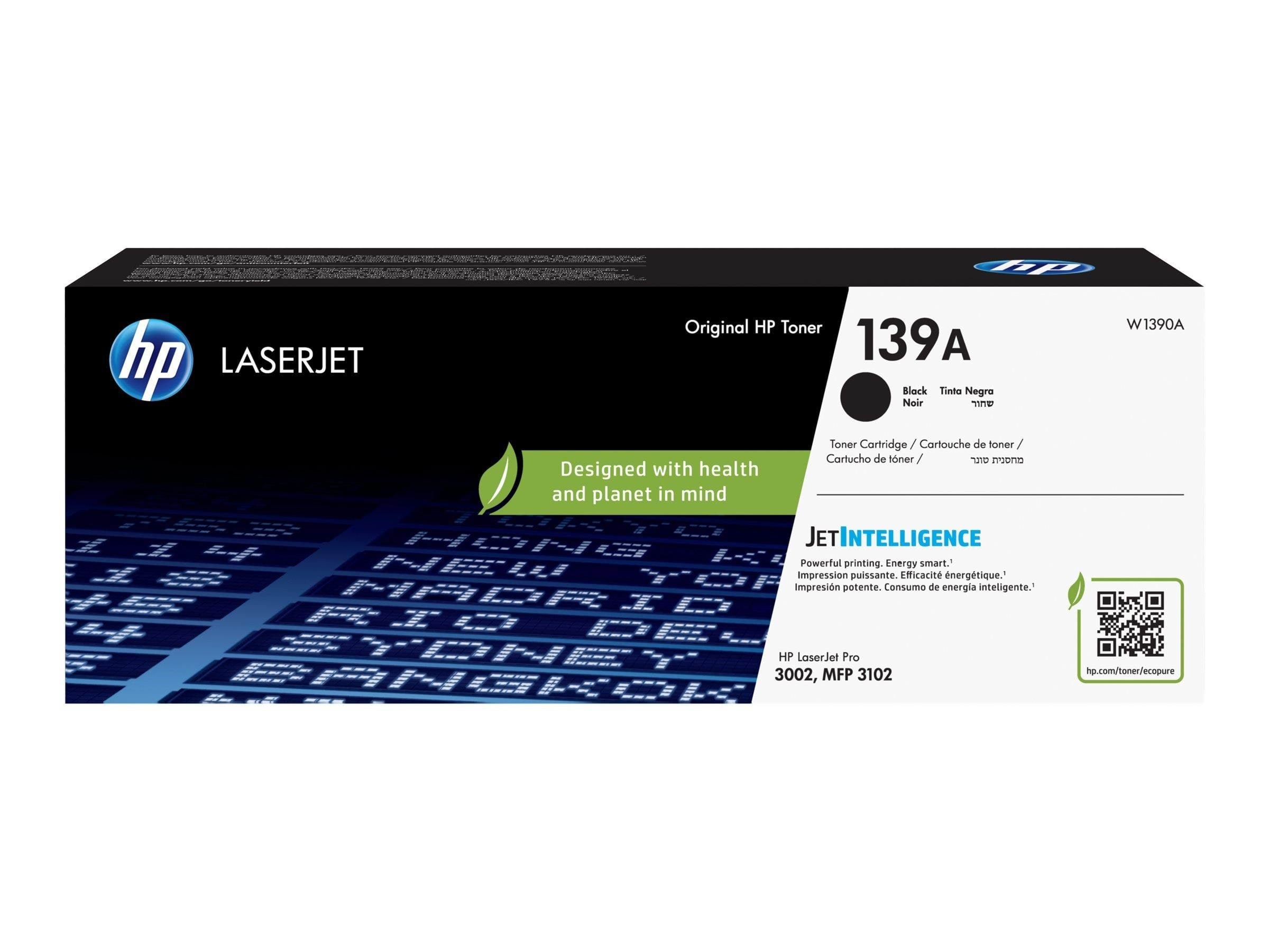HP 139A / W1390A - Black Toner Printerpatron Og Toner Sort