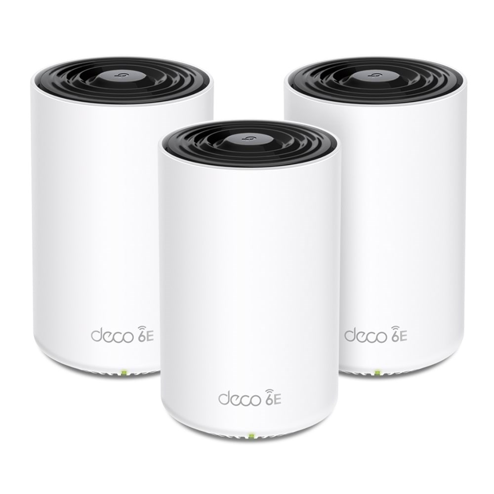 TP-Link Deco XE75 Pro AXE5400 Tri-Band Mesh WiFi 6E System (3-Pack) - Mesh router 802.11a/b/g/n/ac/ax (Wi-Fi 6E) Router DECO XE75 PRO(3-PACK)