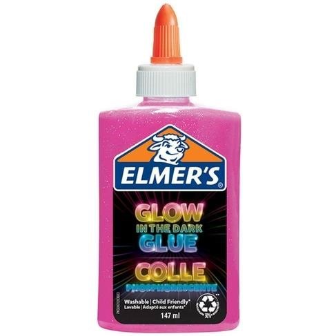 Elmer's Glow-in-the-Dark flydende lim | Pink | 147 ml Kreativt Legetøj 2162079