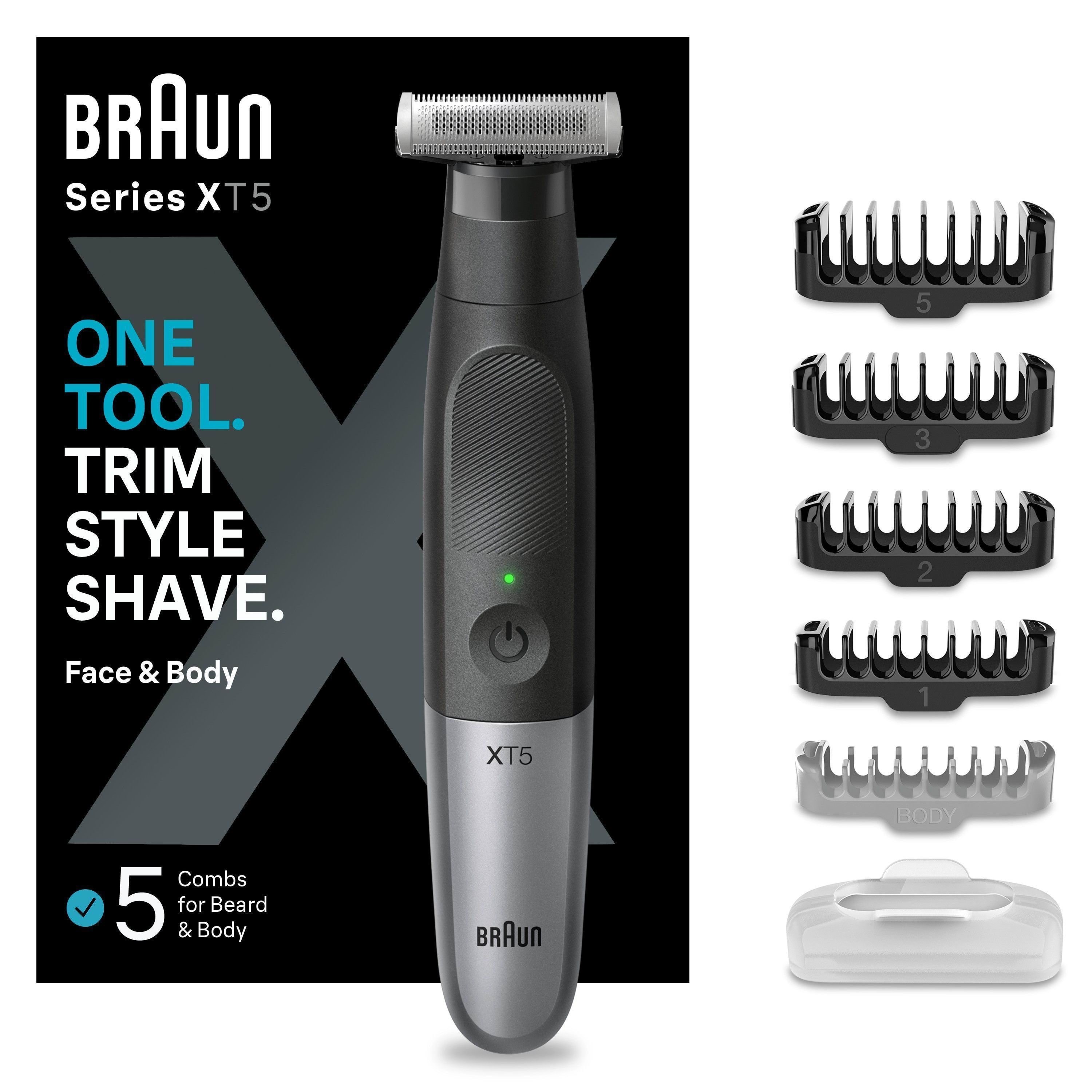 Braun Bodytrimmer Styler XT5100 Black / Spc Grey Hårtrimmer 7500435206341