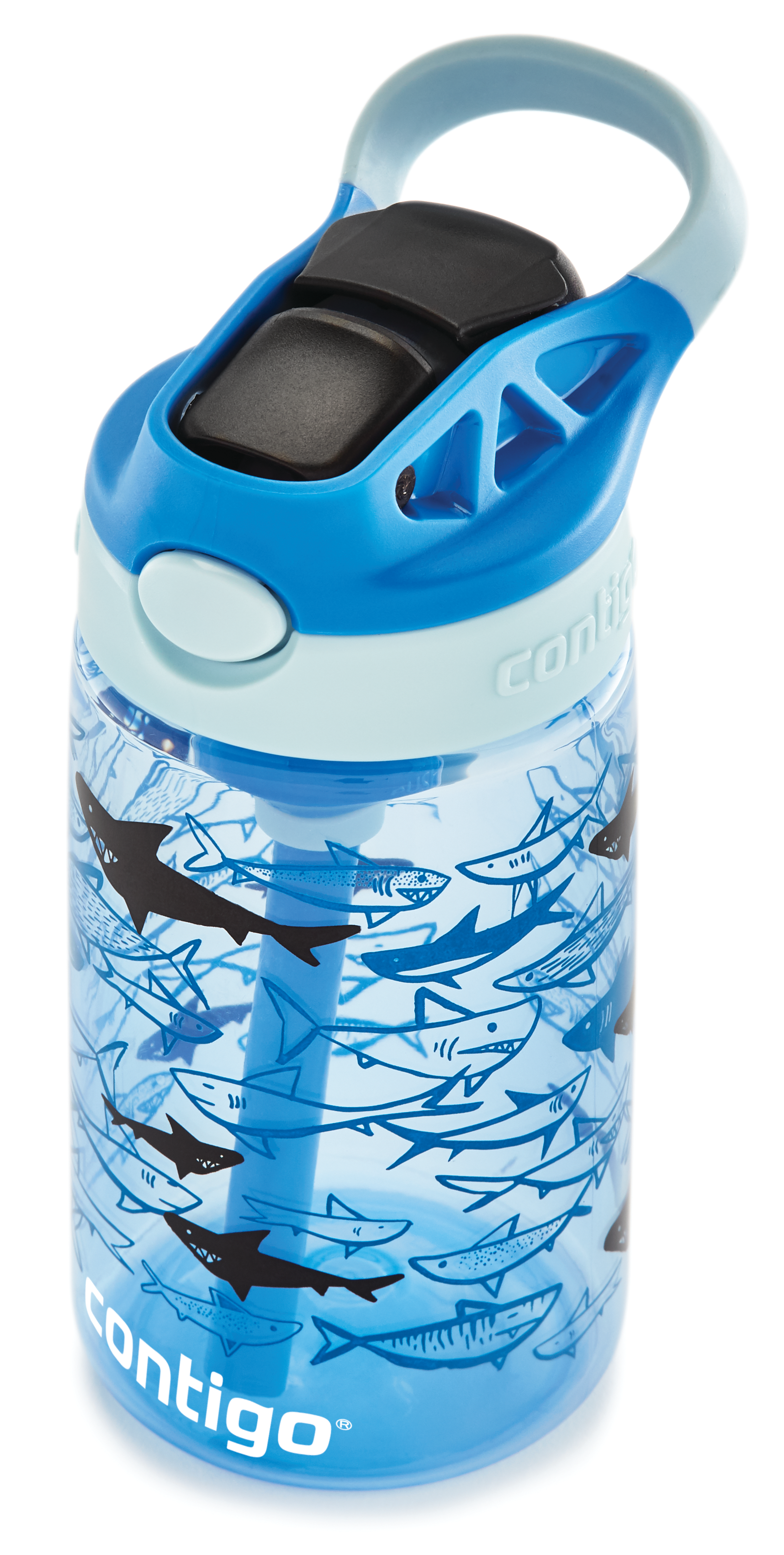 Contigo Easy clean Blue sharks 420ml Køkkentilbehør 2127476