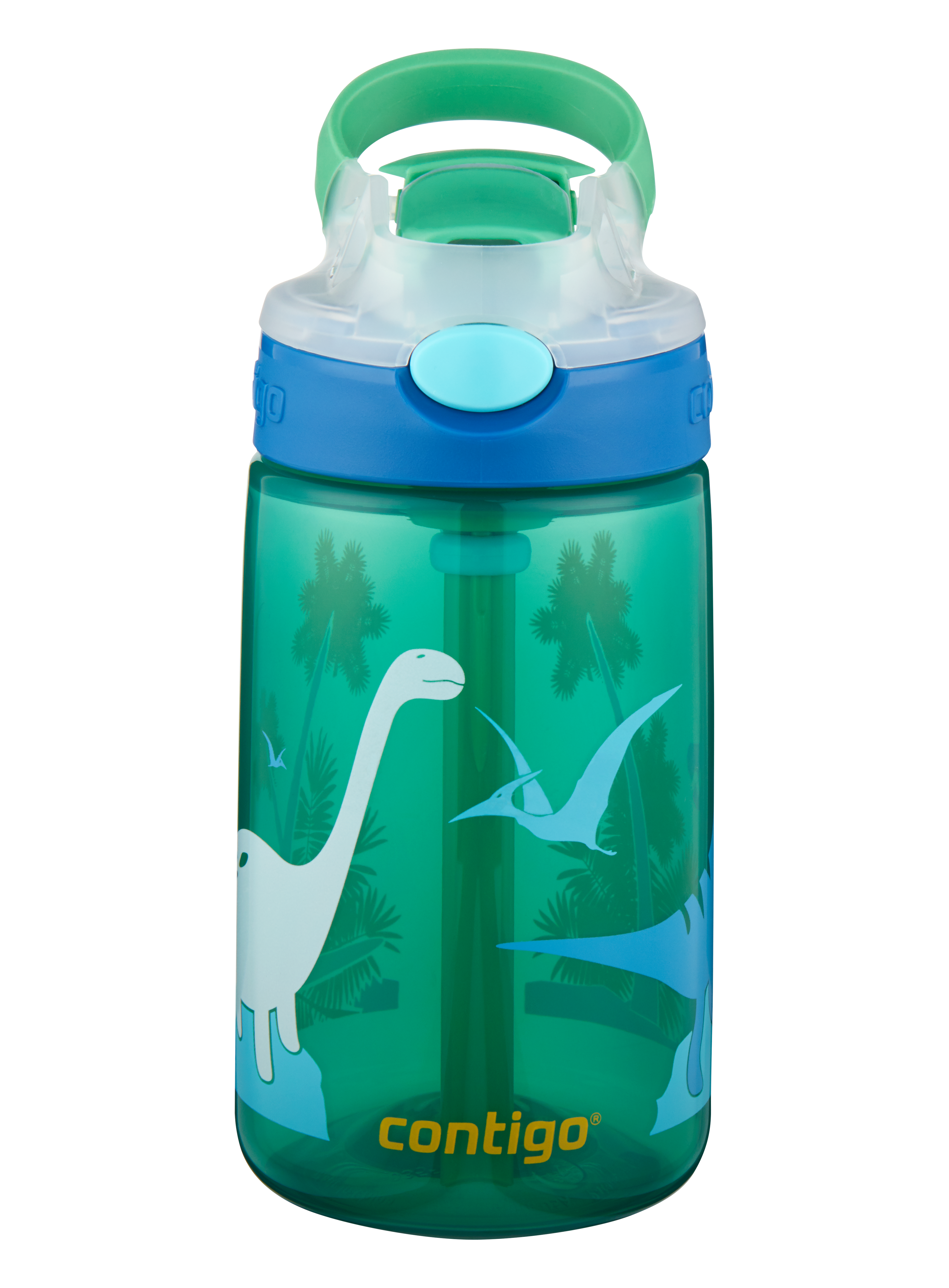 Contigo Gizmo flip Green jungl dino 420ml Køkkentilbehør 2115035