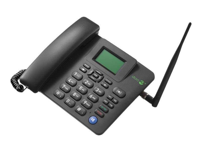 Doro 4100H - Black - 4G Fixed Cellular Phone Mobiltelefon Sort 8380