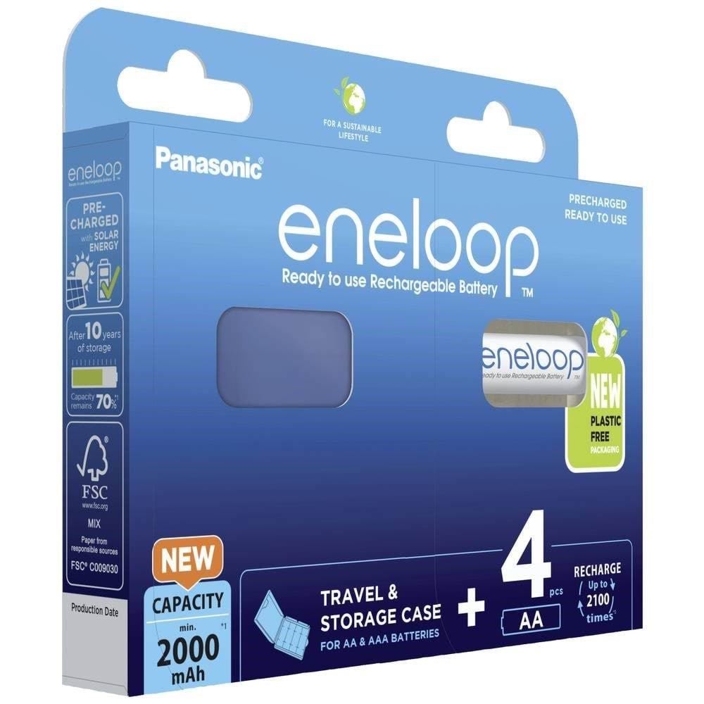 Panasonic eneloop BK-3MCDE battery - 4 x AA type - NiMH Batteri BK-3MCDEC4BE