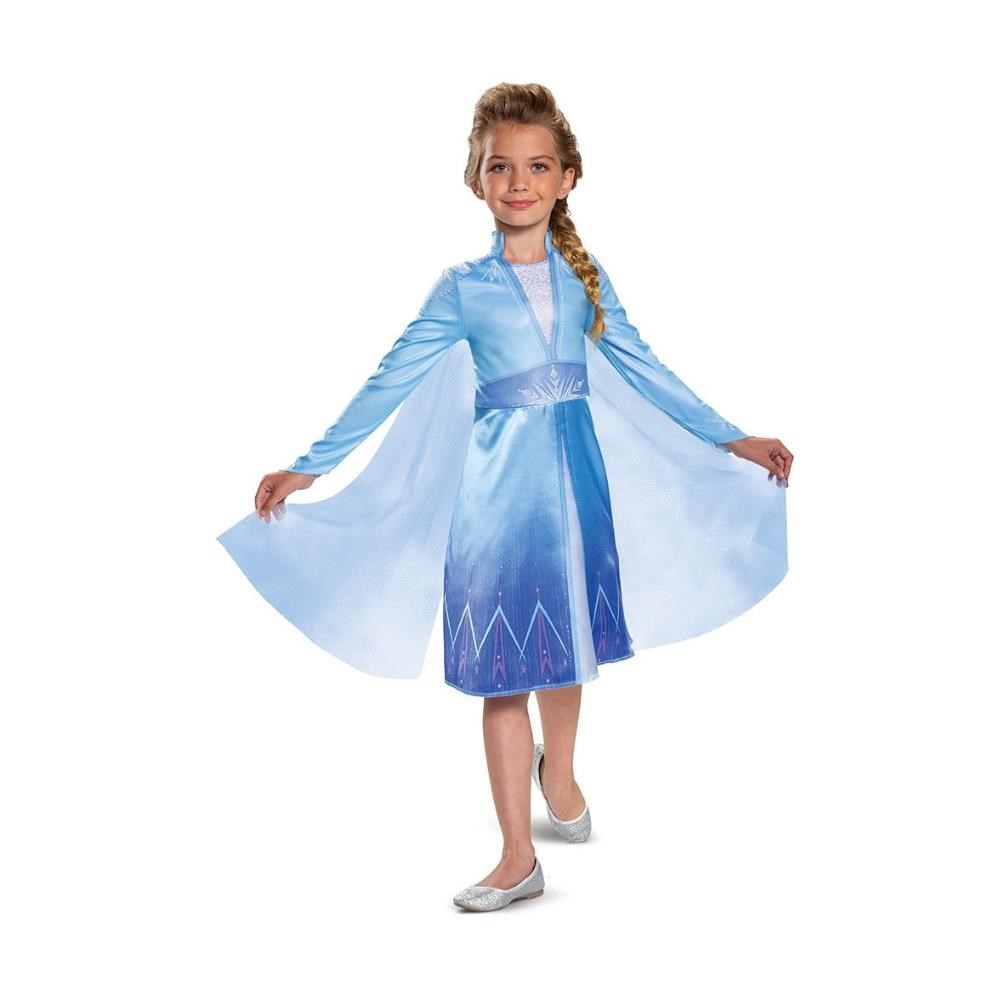 Jakks Disguise - Classic Costume - Elsa Traveling Dress (128 cm) Kostume 129979K-EU-6