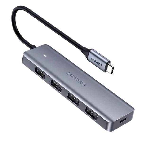UGREEN 4-in-1 USB C Hub USB hub - USB 3.2 - 4 ports - Sølv Usb Hub 70336