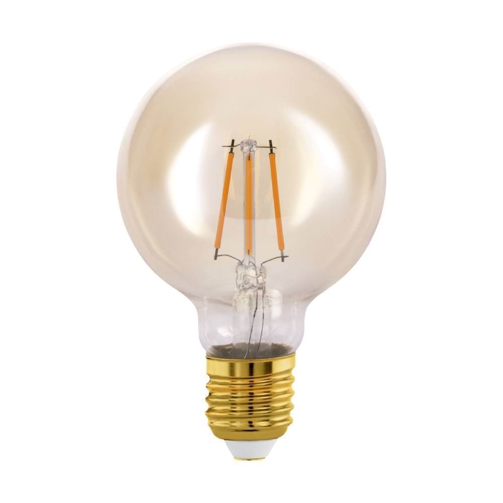 EGLO LED pære G80 Globe 4W/822 350 lumen amber E27 Lyskilde 110052