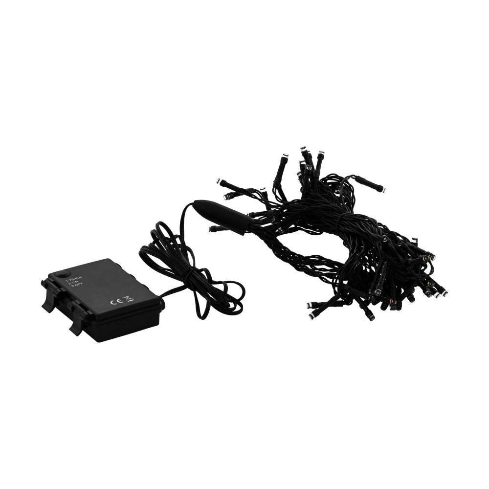 EGLO PARASOL lyskæde, batteri, 64L, RGB, 270 cm, sort Lampe 48908