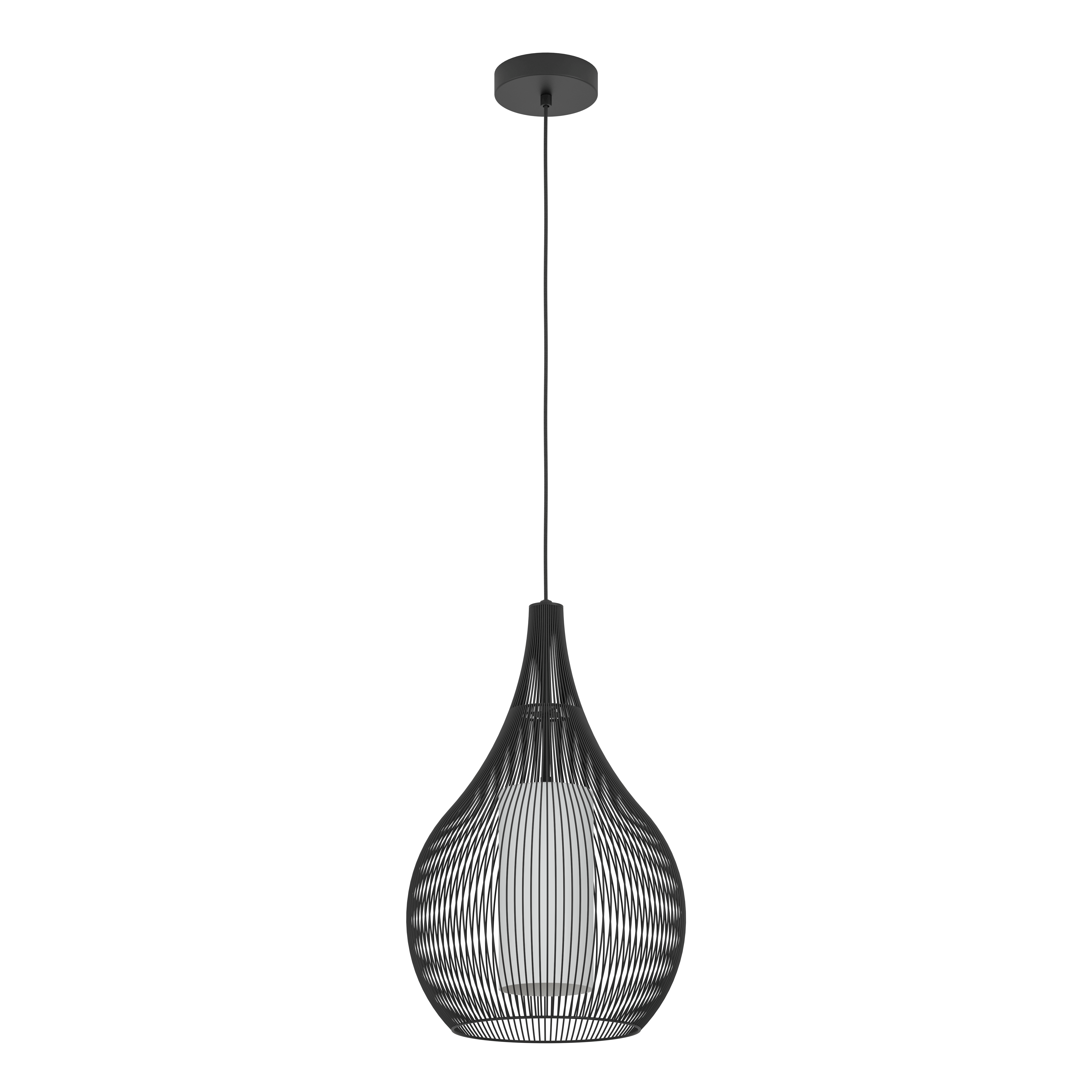 EGLO RAZONI 1 pendel, sort/hvid Lampe 900828