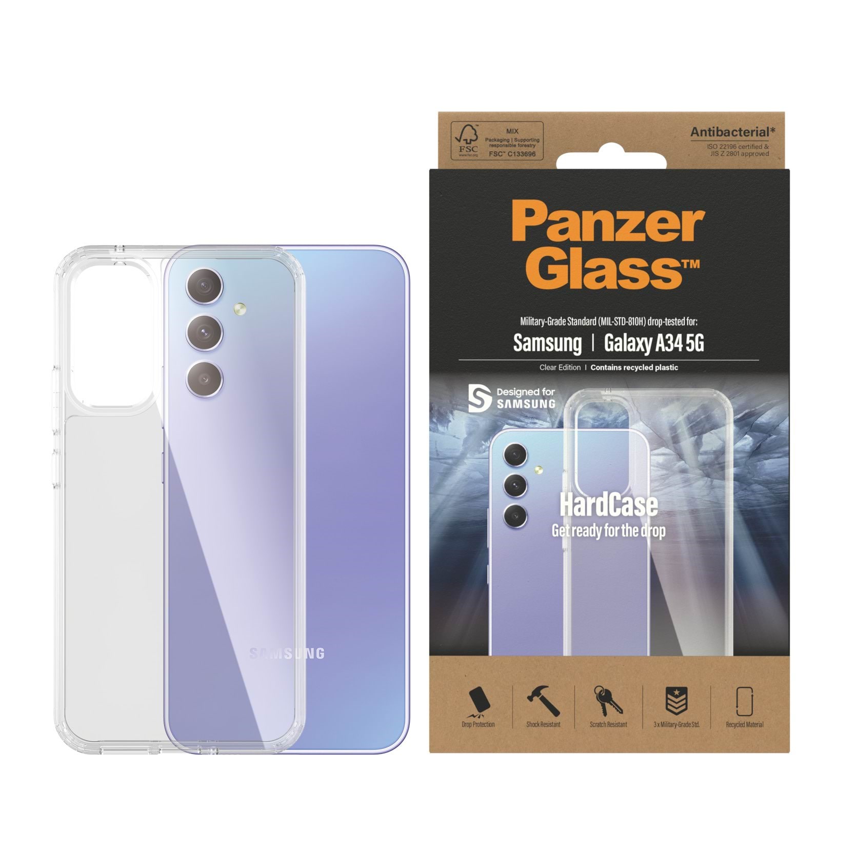 PanzerGlass Hardcase for Samsung Galaxy A34 5G Mobilcover PANZER0444