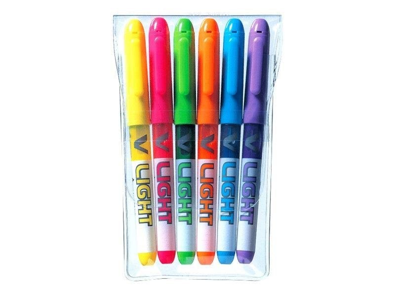 Pilot Pen Pilot V Light - highlighter - blue green yellow orange violet pink (pack of 6) Tegneværktøj SW-VLL-S6