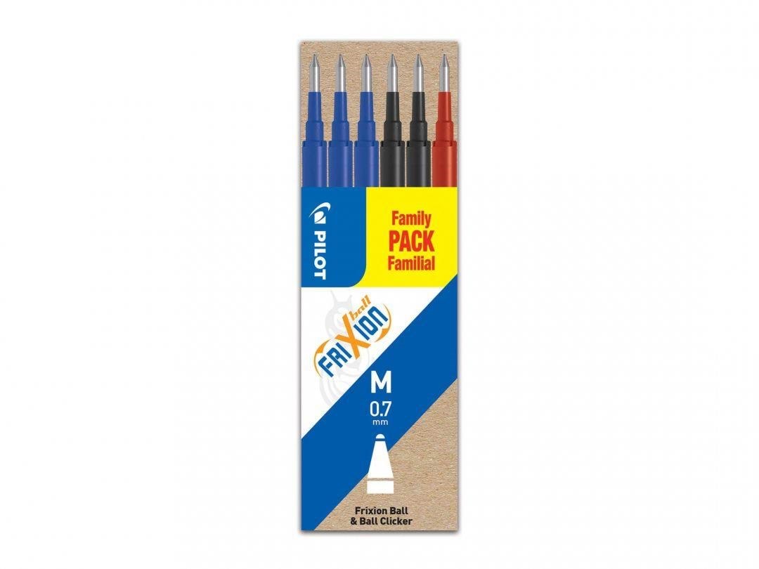 Pilot Pen Pilot FriXion - refill - black red blue (pack of 6) Tegneværktøj BLS-FR7-S6-1