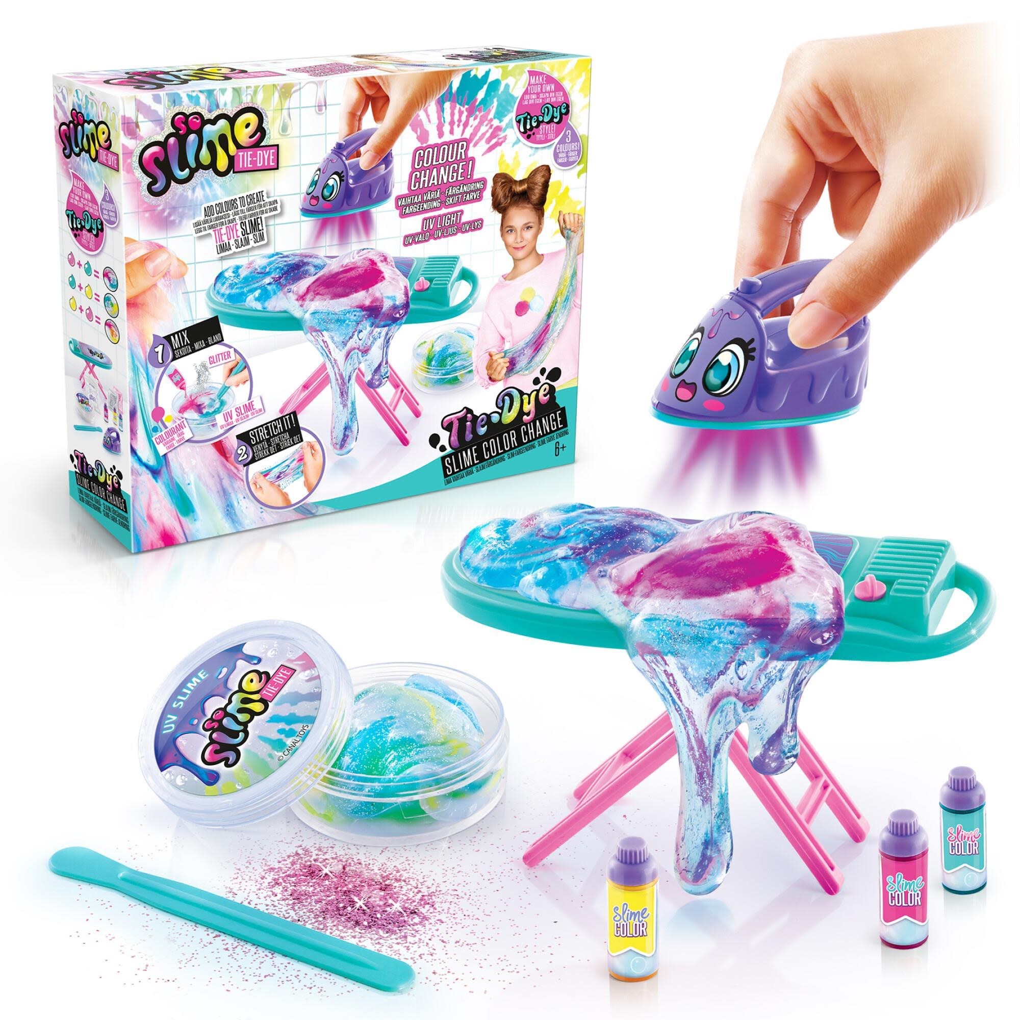 So Slime Tie Dye Color Change Table & Iron Dukker Og Bamser 1158