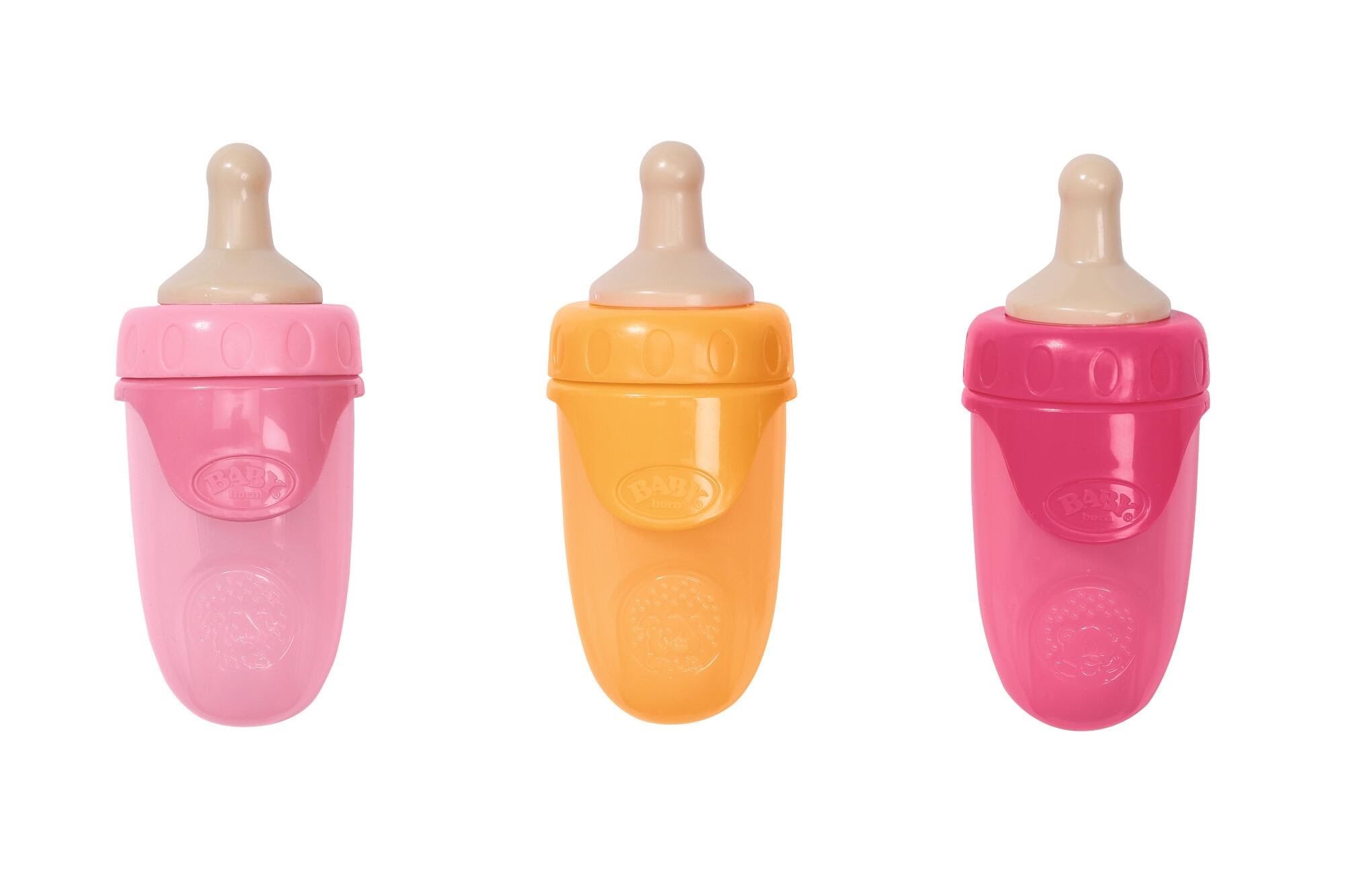 Baby Born Bottle w Cap 3 asst 43cm. 1pcs Dukker Og Bamser 832509
