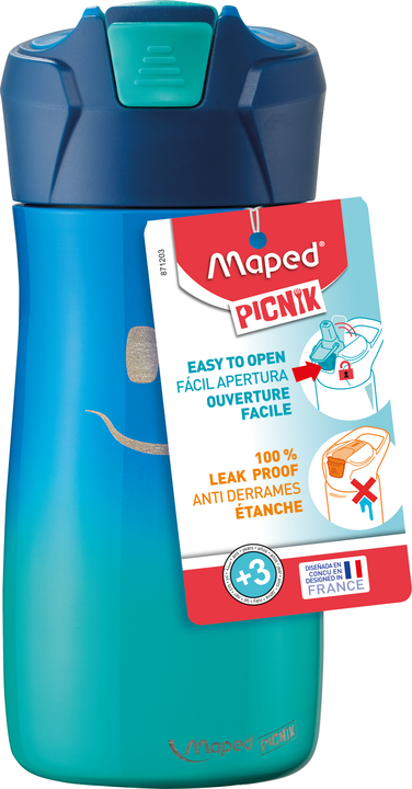 Maped Picnik Drikkedunk, Kids Collection, Blå, rustfrit stål, 430 ml. Køkkentilbehør 871203