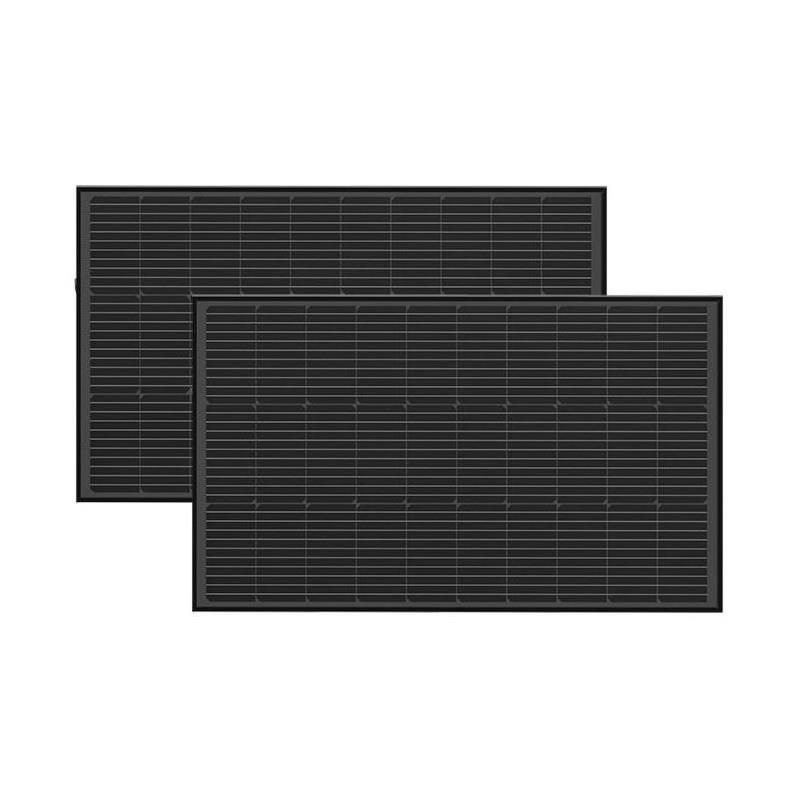 EcoFlow 2 × 100 W Rigid Solar Panel Combo + 2 pairs of Mounting Feet Power Station ZMS331