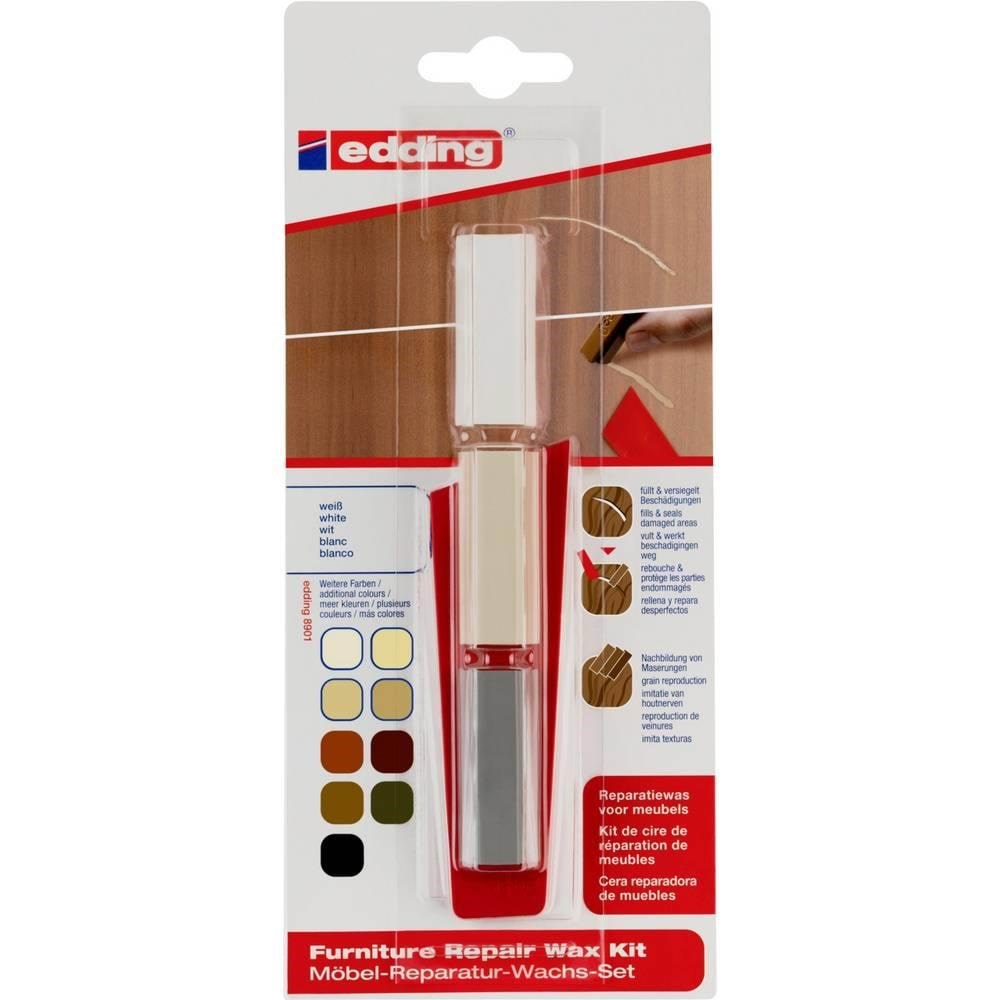 Edding e-8901 møbel reparation voks kit hvid Værktøj 4-8901-1-4049