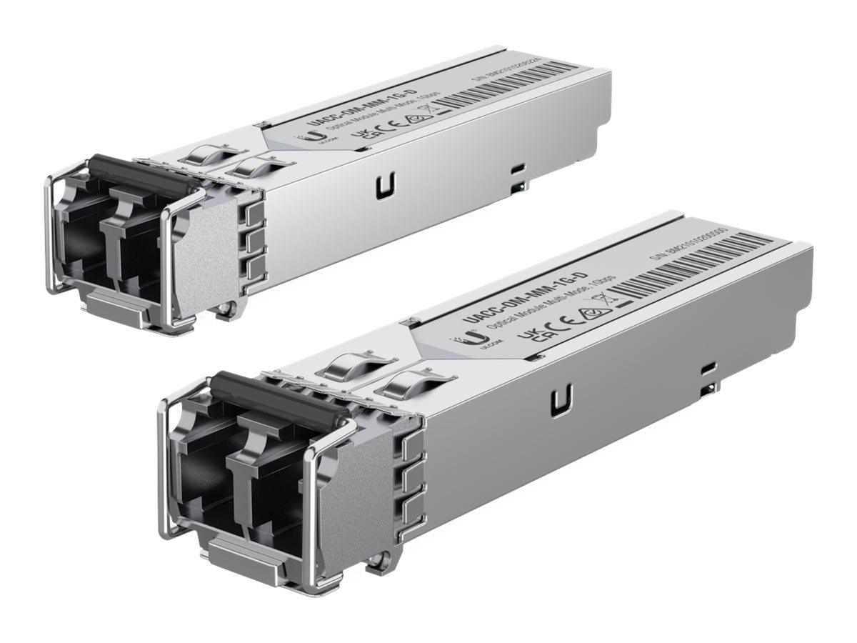 Ubiquiti UACC-OM-MM-1G-D-2 SFP Multi-mode Duplex Fiber Transceiver 550m 850nm (Pack of 2)