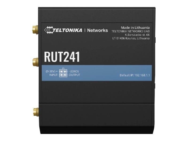 Teltonika RUT241 Industrial 4G Router (RUT241010000 / Standard package with EU PSU) - Wireless router N Standard - 802.11n Router