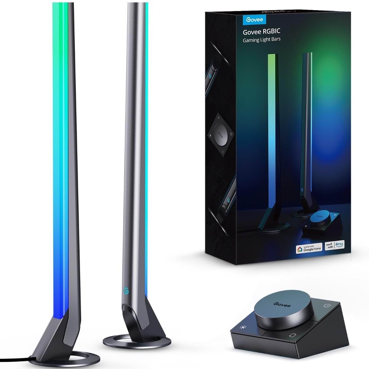 Govee RGBIC Wi-Fi Gaming Light Bars with Smart Controller Smart Home H6047381