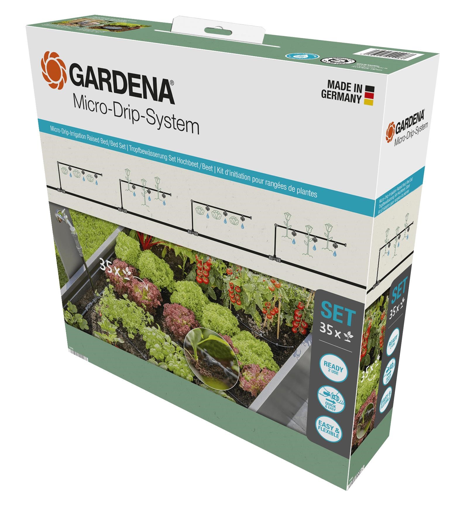Gardena Micro-Drip vanding højbedsæt (35 planter) Havevanding 13455-20