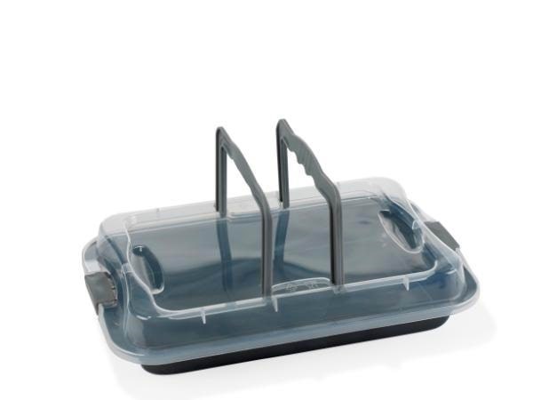 Funktion Bageplade Baking pan with lid 36.0x23 cm grey Bageplade 224463