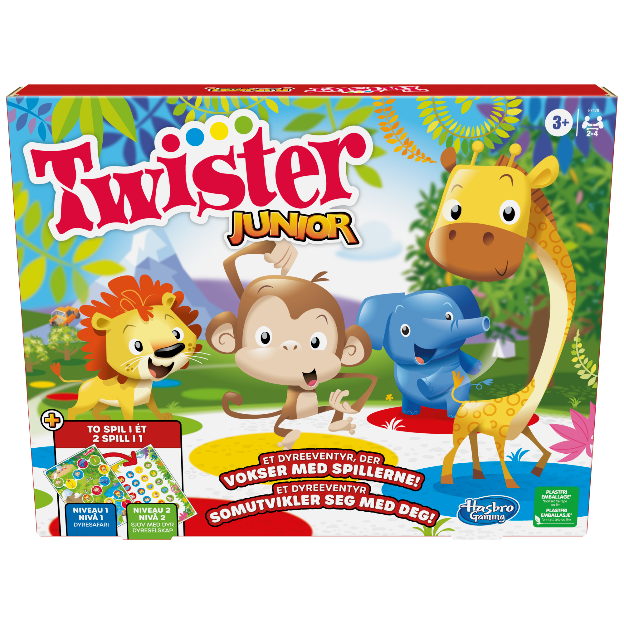 Hasbro Twister Junior DK,NO Brætspil F7478189
