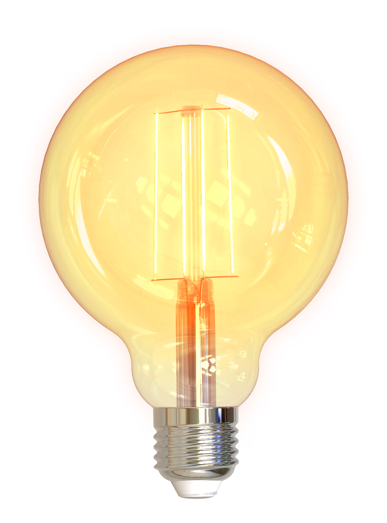 Deltaco LED glødepære, E27, Wi-Fi 2,4 GHz, 5,5 W, 470 lm Smart Home SH-LFE27G95