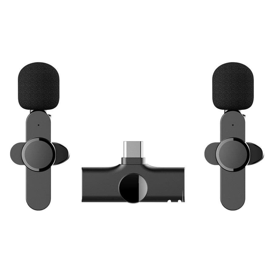 Lippa Dual Wireless Lavalier Microphone With USB-C Connector Mobil Tilbehør LPK52-C