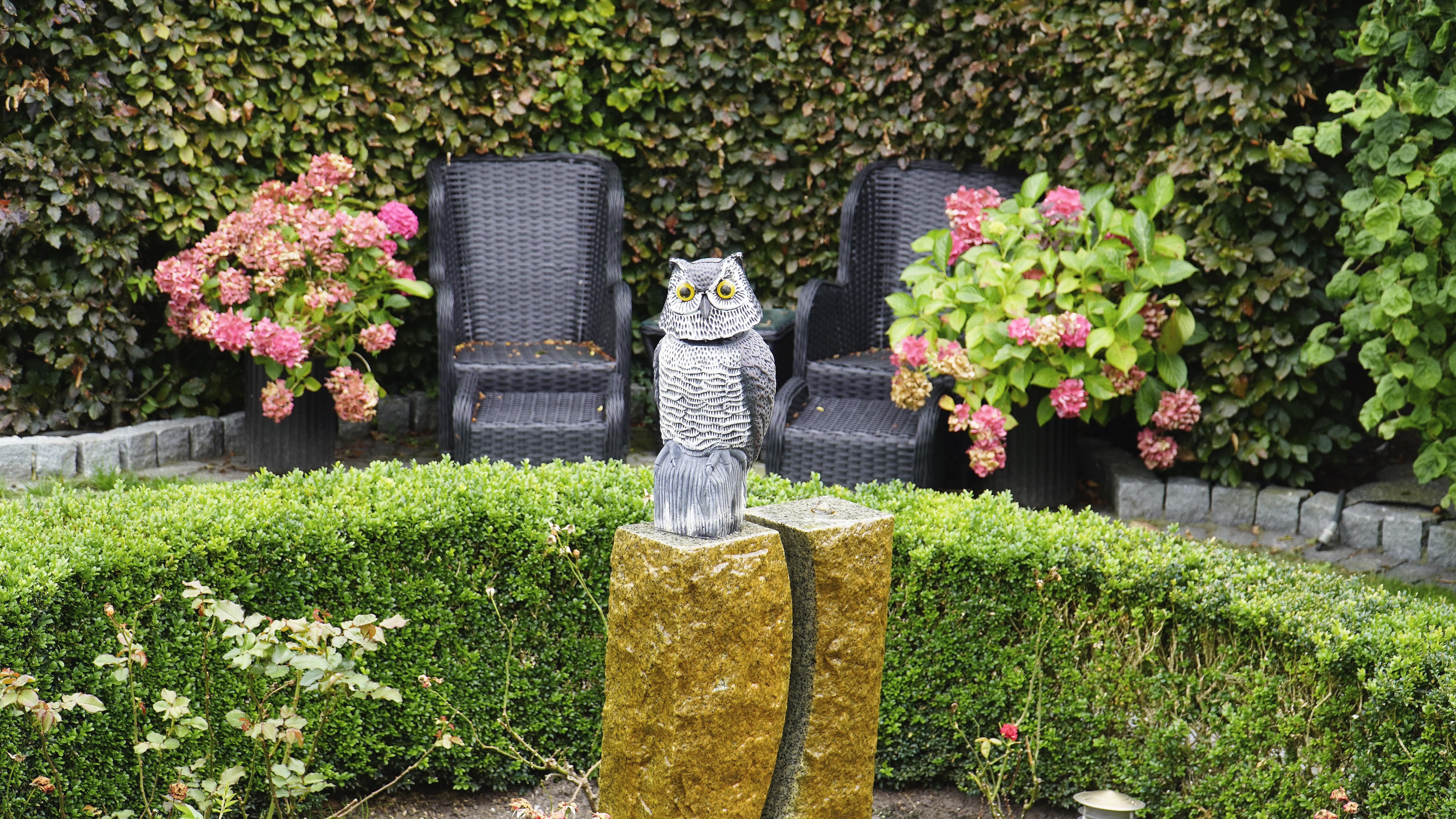 Green>it scarecrow owl with 360° rotating head (1pcs) Haveredskab 91970