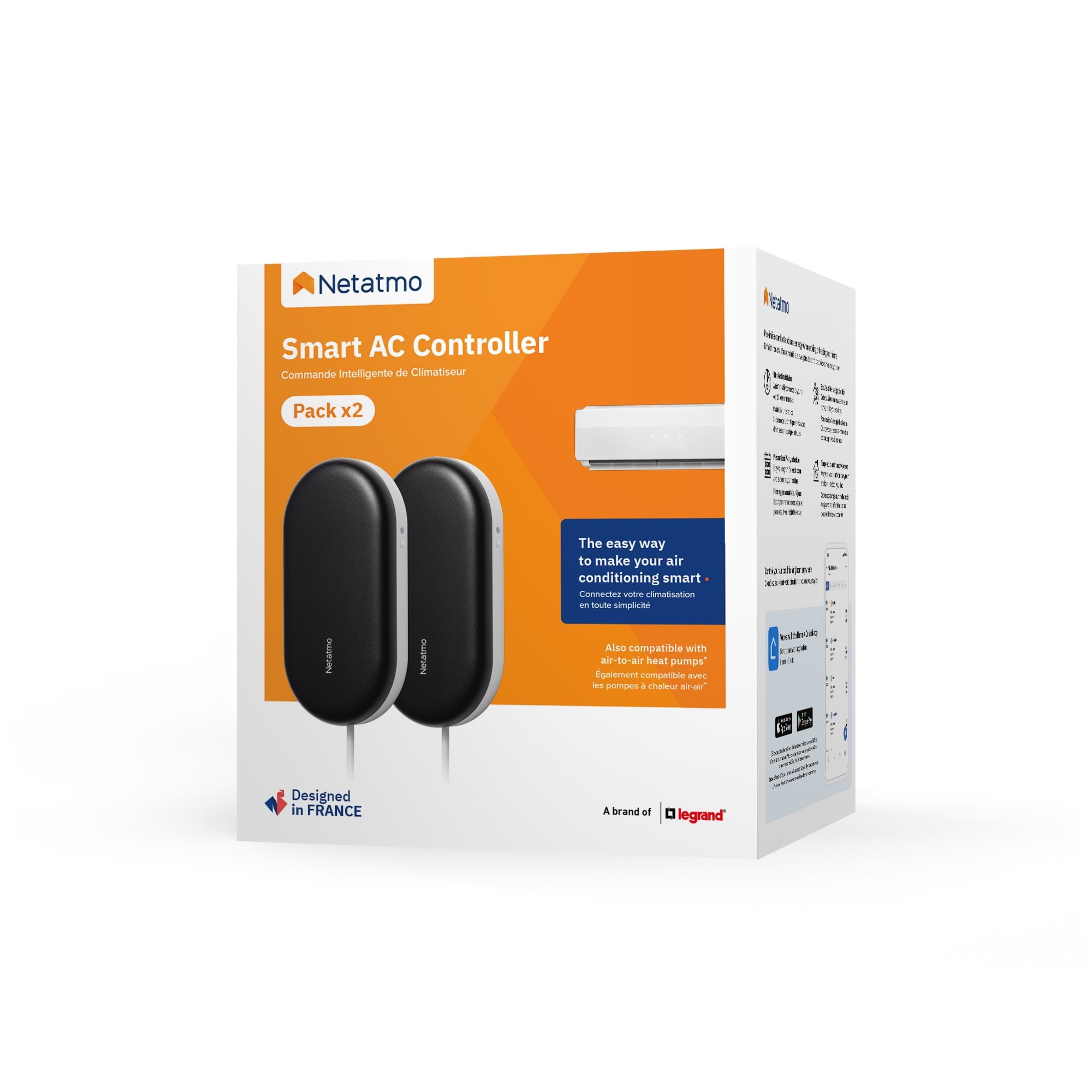 Netatmo Smart AC Controller (2-pack) Smart Home NBU-2-NAC-EU