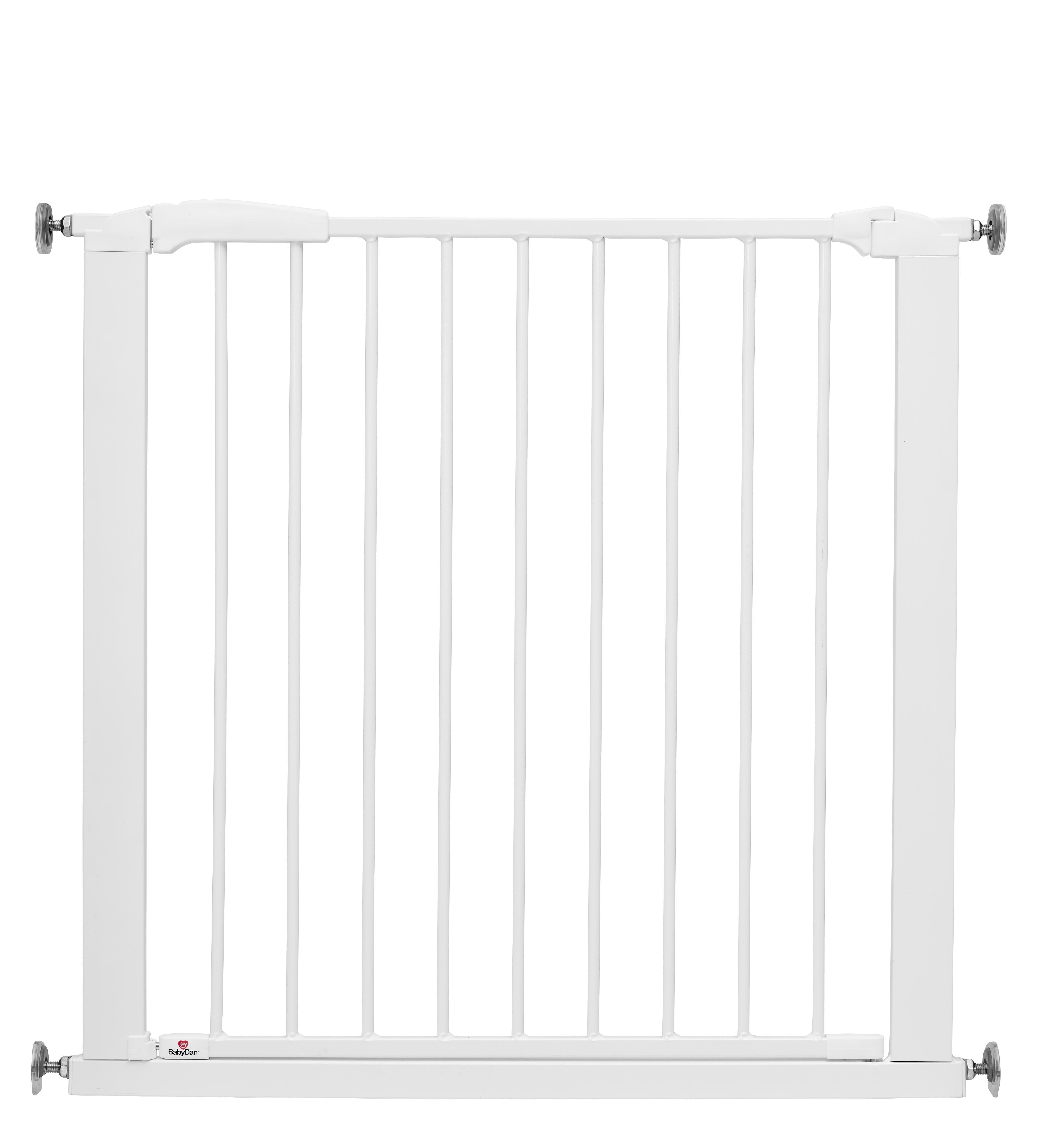 BabyDan Perfect Close sikkerhedsgitter, hvid, 77,3-83,5 cm Babyudstyr 501107