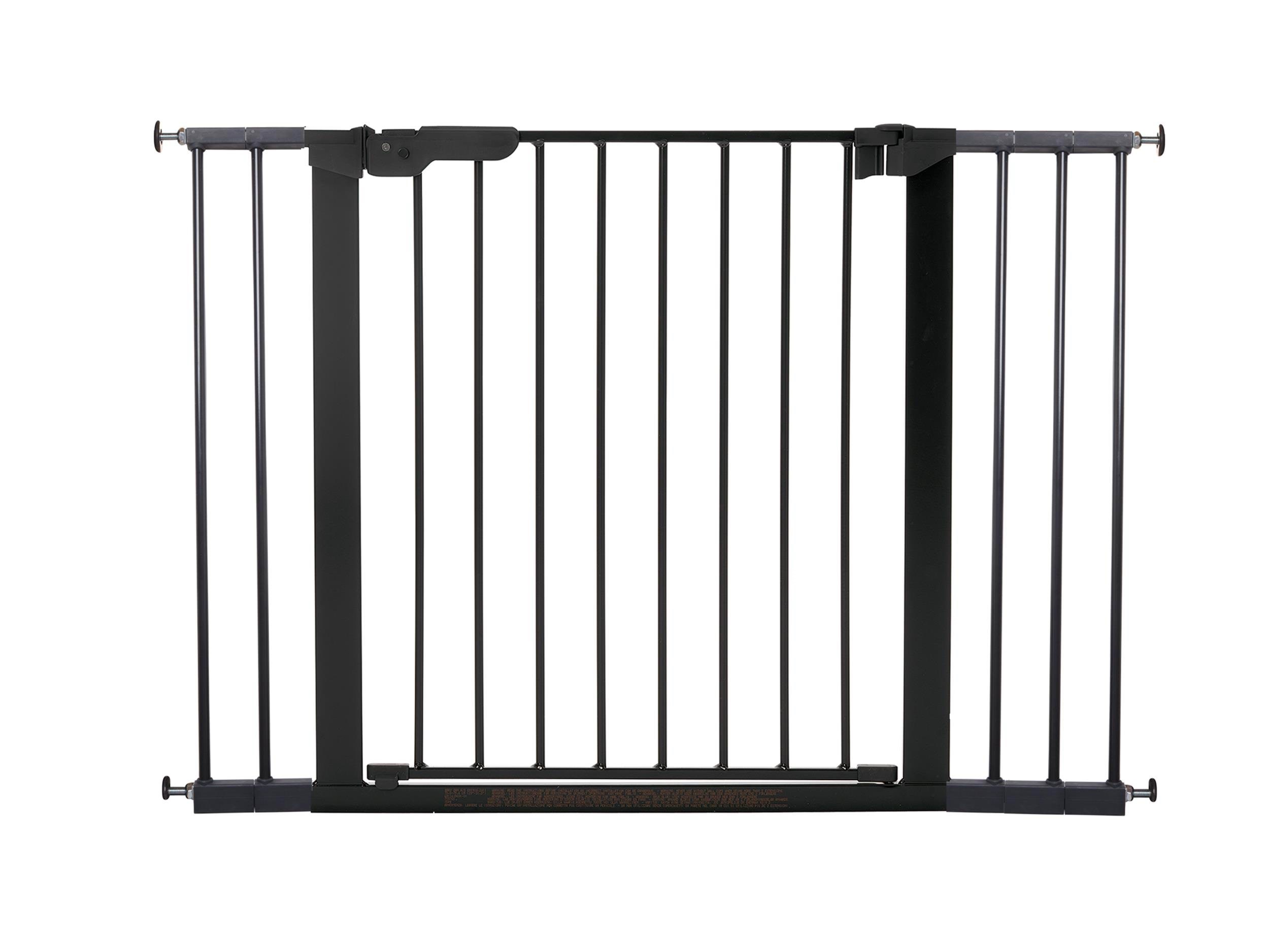 BabyDan Premier sikkerhedsgitter med 5 forlængere, sort, 105,5-112,8 cm Babyudstyr 60116-2695-01